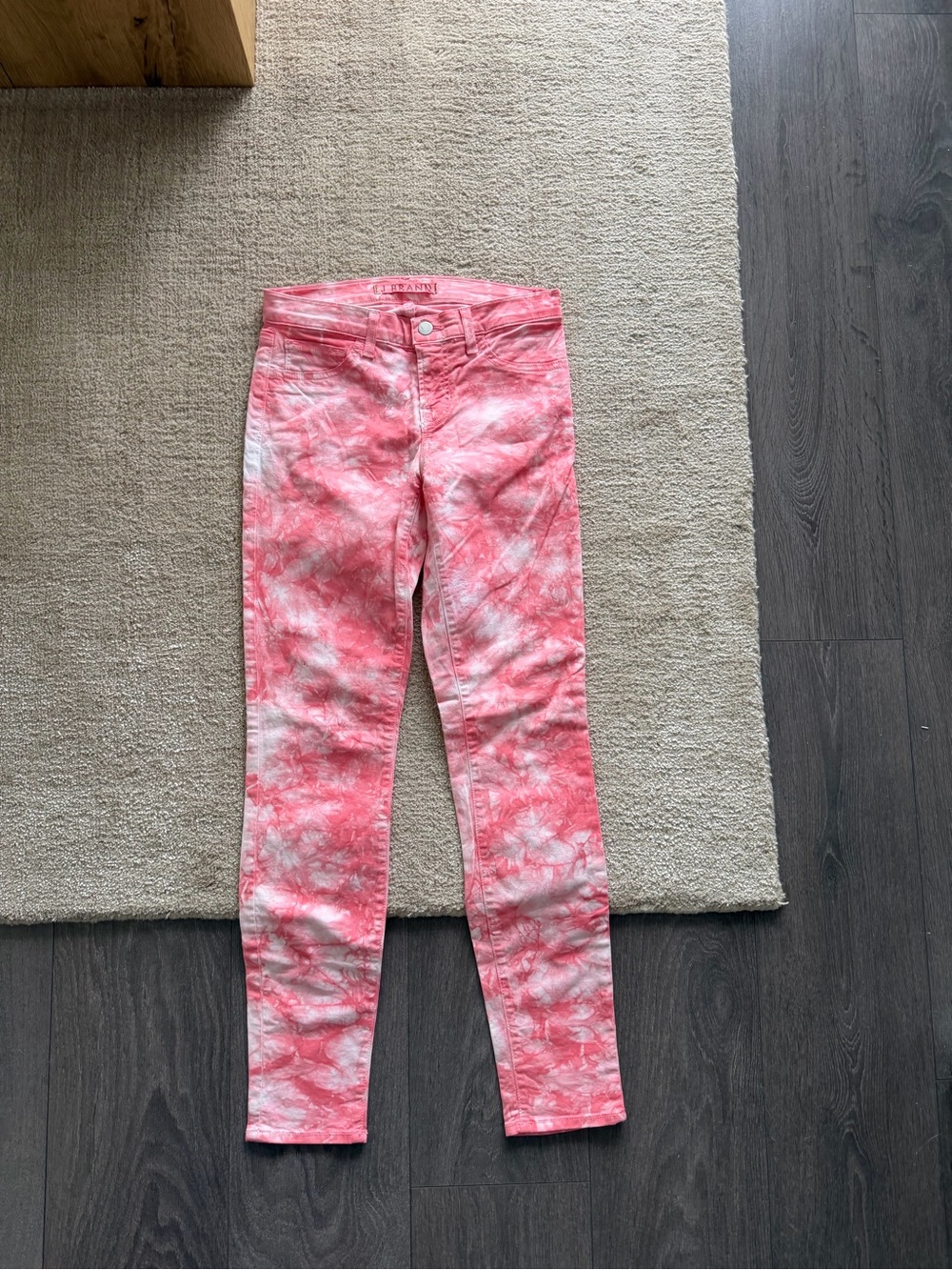 JBRAND Pink Tie-Dye jeggings
